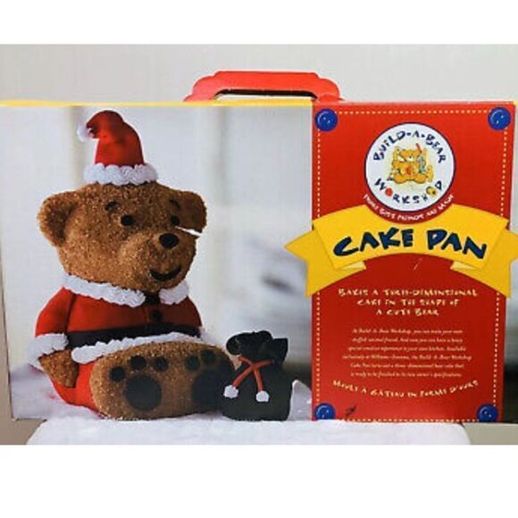 NIB! 3D Bear Cake Pan Williams Sonoma Nordic Ware Build-a-Bear Workshop! - Picture 1 of 8
